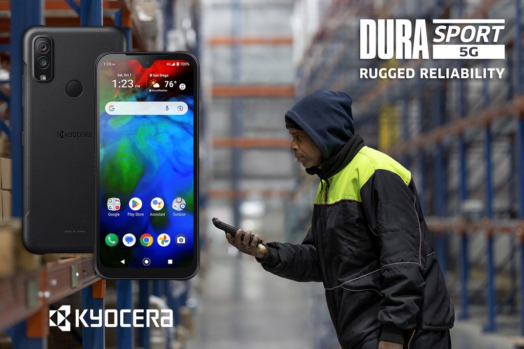 AsReader Handheld SLED Barcode Scanner + Kyocera DuraSport Bundle